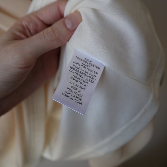 Alythea Floral Applique Mini Dress in Cream - Picture 11 of 12